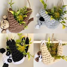 Dapatkan pulsa gratis rp.100.000 tanpa syarat. Cute Hanging Animal S To Hang Your Plants Mademesmile Crochet Plant Hanger Crochet Plant Crochet Projects