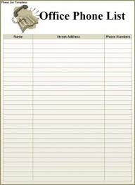 Phone List Templates Are Commonly Used By Individual Persons Company Business Settings And Organizations To List Template Templates Templates Printable Free