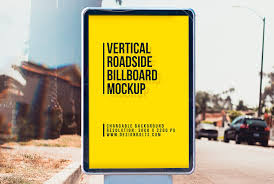 City Light Street Billboard Mockup Free Billboard Mockup Billboard City Lights