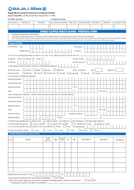 Family Floater Health Guard Proposal Form