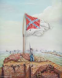 Nicknamed the stars & bars, it originally had seven stars for the first seven states to secede. Berliner Zinnfiguren Die Flagge Von Fort Sumter 20 Oktober 1863 Online Kaufen