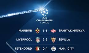 Maxifoot c'est tout le football sur internet ! Tous Les Resultats De La 1ere Journee De La Ligue Des Champions 2017 18