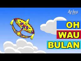 Wau wau bule wau bule.teraju tigo. Alif Mimi Oh Wau Bulan Animasi 2d Lagu Kanak Kanak Youtube