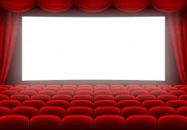 Cinema Hall White Glowing Screen Curtain Rows Red Seats Vector Stock Ve Aff Glowing S Poster Background Design Vector Art Illustration Free Vector Art