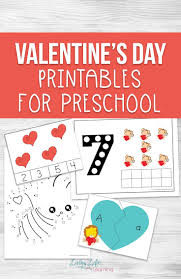Valentine Day Printables For Preschool Valentines Red Colour