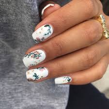 Fall Floral Nails Manicura De Unas Manicura Para Unas Cortas Disenos De Unas