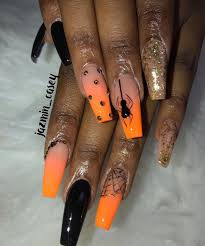 Pinterest Haleyyxoo Halloween Acrylic Nails Holloween Nails Pretty Acrylic Nails