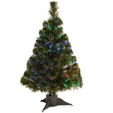 Fiber optic christmas decorations indoor snowman contest ideas. 24 Pre Lit Ice Artificial Fiber Optic Christmas Tree Multicolor Led Lights Walmart Com Walmart Com