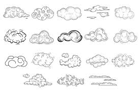 Many cloud tattoos are typically done in black, but can be done in multiple colors for premium how to draw clouds in a tribal tattoo design style. Hand Drawn Cloud Set Cloud Tattoo Cloud Tattoo Design How To Draw Hands