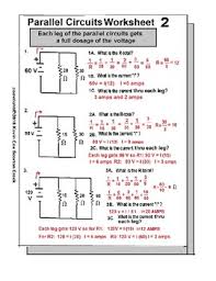 Chapter 35 electric circuits 155. Parallel Circuits Worksheet 2 By Scorton Creek Publishing Kevin Cox