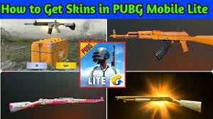 Pubg Mobile Lite Pubg Mobile Lite All Gun Skins Youtube