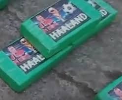 469 kilos of drugs found in packages with Haaland's face
