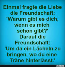 Einmal Fragte Die Liebe Die Freundschaft Lustige Bilder Spruche Witze Echt Lustig