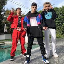 Prettymuch On Instagram Nick Was About One Back Step Away From Pushing Brandon In The Pool Pretty Boys Pretty Much Band Brandon Arreaga