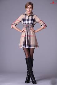 Burberry Womens Dress London Plaid Belted Beige Jpg 1173 1760 Moda Femenina Moda Femenina
