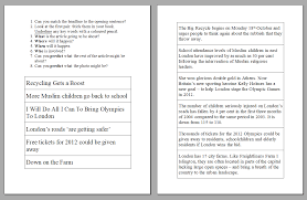 Complimenting the idea of the 5w layout for articles, each paragraph is labelled with its purpose and then an example of what might be said How To Write A Newspaper Report 11 Great Resources For Ks2 English