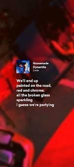 Spotify playing garden song right after my first play of solar power. Made More Lyric Wallpapers Lorde