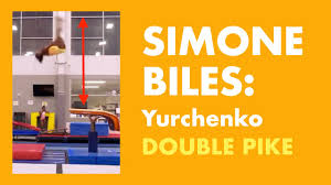 The yurchenko double pike is a roundoff onto the springboard, a back handspring onto the vault and ends with a piked double backflip to the landing. Gymnastics Update Simone Biles Lands Yurchenko Double Pike February Youtube