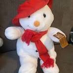 American Wego Snowman Plush Vintage Stuffed with Red Hat & Scarf 12" HTF  Rare