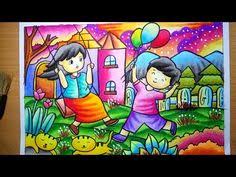 Buah hewan masjid pemandangan rumah dan cara mewarnai. Mewarnai Pemandangan Kebun Binatang Coloring And Drawing
