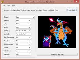 To play nes roms, an emulator is required. Romhacking Net Utilities Dragon Warrior Monster Stat Editor