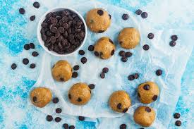 Cookie Dough Energy Ball Recipe Snacks Energy Bites Recipes Almond Recipes