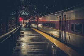 Download Two Elderly People At The Train Station For Free Night Train Train Europe Train