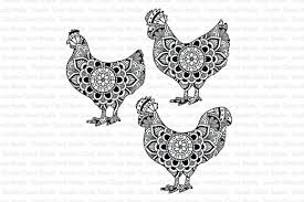 Chicken free svg png collections download alot of images for chicken free svg download free with chicken free svg free png stock. Chicken Mandala Svg Cut Files Chicken Mandala Clipart 516698 Cut Files Design Bundles