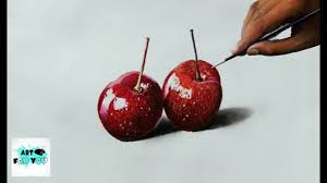 680 x 907 jpeg 31 кб. How To Draw Realistic Cherry Fruit Cherry Painting Fruit Painting 3d Fruit Youtube
