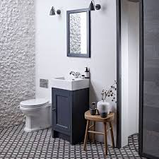 Toilet grey bathroom tiles design. Roper Rhodes Hampton 400mm Slate Grey Cloakroom Unit Basin Cloakroom Unit Sanctuary Bathrooms