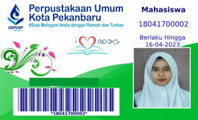 Dengan adanya format kartu ini bapak/ibu tinggal. Kartu Anggota Online Dinas Perpustakaan Dan Kearsipan Kota Pekanbaru
