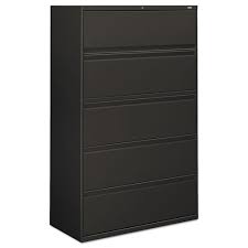 Hon flagship 3 drawer lateral files with common top. Hon 800 Series Five Drawer Lateral File Roll Out Posting Shelves 42 X 67 Charcoal National Everything Wholesale