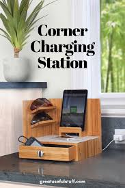 Corner Charging Station Charging Station Samsung Galaxy Tablet Organization Solutions