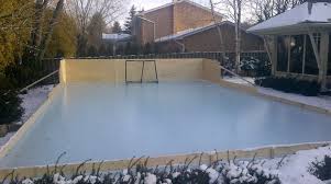 Anton strålman's home synthetic ice rink! Rink Liners And Backyard Skating Rink Tarps How To Install