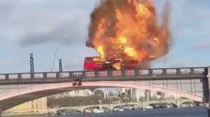 A huge fire has broken out in commercial units close to the london underground station of elephant and castle in the uk capital. London Bus Explosion Stunt Sparks Panic Cnn