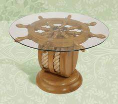 Inspired by a well known movie called when harry met sally in a discussion with friends about a wagon wheel table and how the wife hated it. 7 Ships Wheel Table Ideas Ship Wheel Table Coffee Table