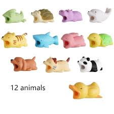 1 Pcs Cable Protector For Iphone Cable Charger Usb Cable Winder Holder Accessory Organizer Cute Animal Doll Iphone Cable Cable Protector Portable Phone Charger