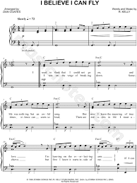 R Kelly I Believe I Can Fly Sheet Music Easy Piano In C Major Download Print Sheet Music Music Theory Piano Sheet Music Free