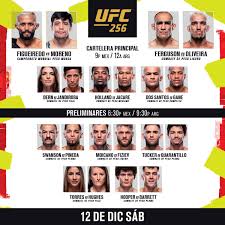 Find the latest ufc event schedule, watch information, fight cards, start times, and broadcast details. Ufc Cartelera De Hoy Ufc256 Estelares 9 Pm 12 Am 4 Am Prelims 7 Pm 10 Pm 2 Am Primeras Prelims 6 30 Pm 9 30 Pm 1 30 Am Facebook