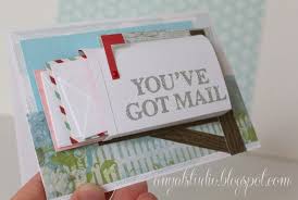 You need 2 ink pads, some cardstock and a happy tune is optional but adds to the fun. Diy Youve Got Mail Happy Birthday Card Unique Birthday Cards Birthday Cards Diy Diy Unique Cards