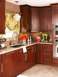 As you can see, this small kitchen looks more spacious with light cherry cabinet and light brown floorings. Small Kitchen Open Space Makeover Kitchen Design Small Kitchen Remodel Small Kitchen Design