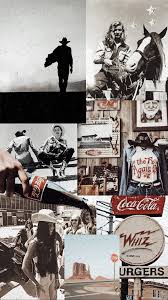 Western Wall Art Picture Collage Wall Artsy Background