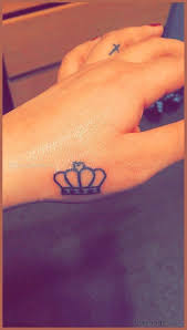 Pin By Nidhi Gowda On Tattoos In 2020 Small Hand Tattoos Crown Hand Tattoo Small Tattoos