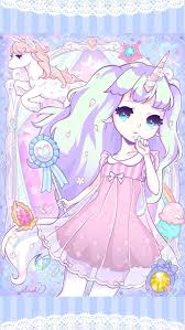 Unicorn Girl Google Search Gadis Animasi Kawaii Animasi