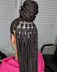 Black And Blue Knotless Braids Knotless Braids Vs Box Braids What They Are Tutorials Differences In 2020 Box Braids Hairstyles For Black Women Box Braids Hairstyles Braids Hairstyles Pictures