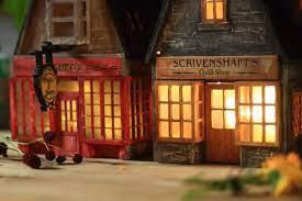 pin na doske hogsmeade lights