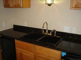 black tile countertop question