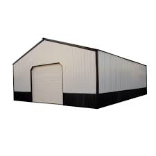 Be sure to check out all our styles of two car trussed garage plans. Anniston 24 Ft X 30 Ft X 9 Ft Wood Pole Barn Garage Kit Without Floor Hansen 2400 Series The Home Depot