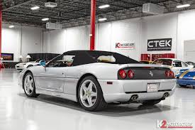 Each vehicle is sorted by production year (year), vehicle name (vehicle), price (value), stock performance index (pi), top speed rating (s), handling rating (h), acceleration rating (a), launch rating (l) and braking rating (b). Used 1998 Ferrari F355 Spider For Sale Sold K2 Motorcars Stock 00054