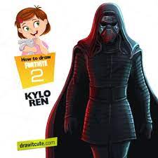 Kylo Ren Fortnite Drawings Super Easy Drawings